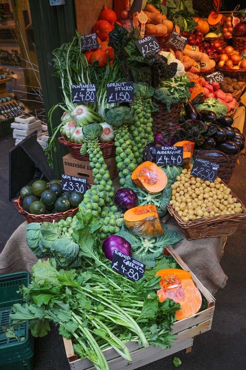 borough market vegetables