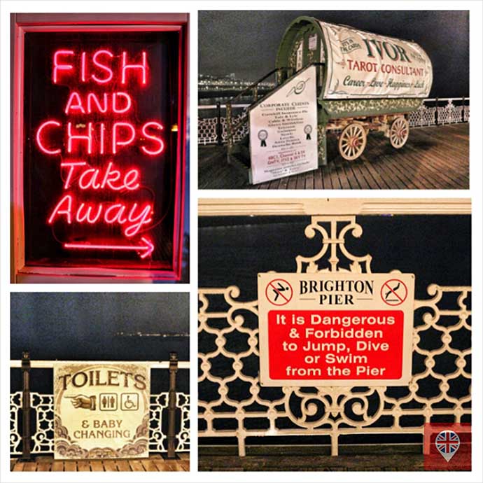 brighton pier signs