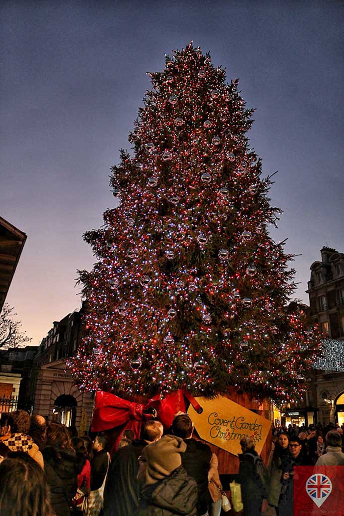 londres luzes natal covent garden arvore