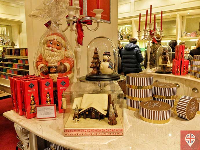 londres luzes natal fortnums chocolates
