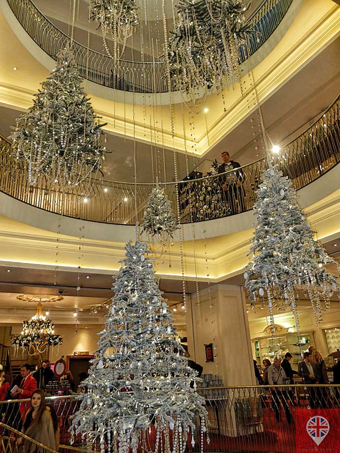 londres luzes natal fortnums interior