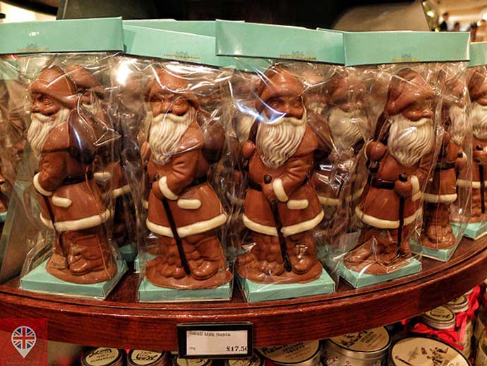 londres luzes natal fortnums papai noel chocolate
