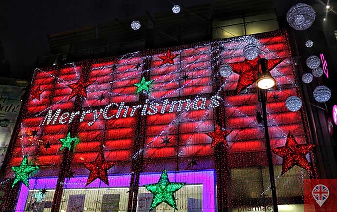 londres luzes natal oxford street boots