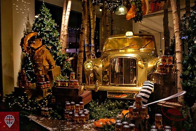 londres luzes natal oxford street selfridges paddington golden cab