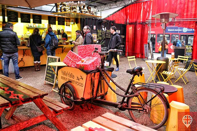 shoreditch high street food village yala yala bike