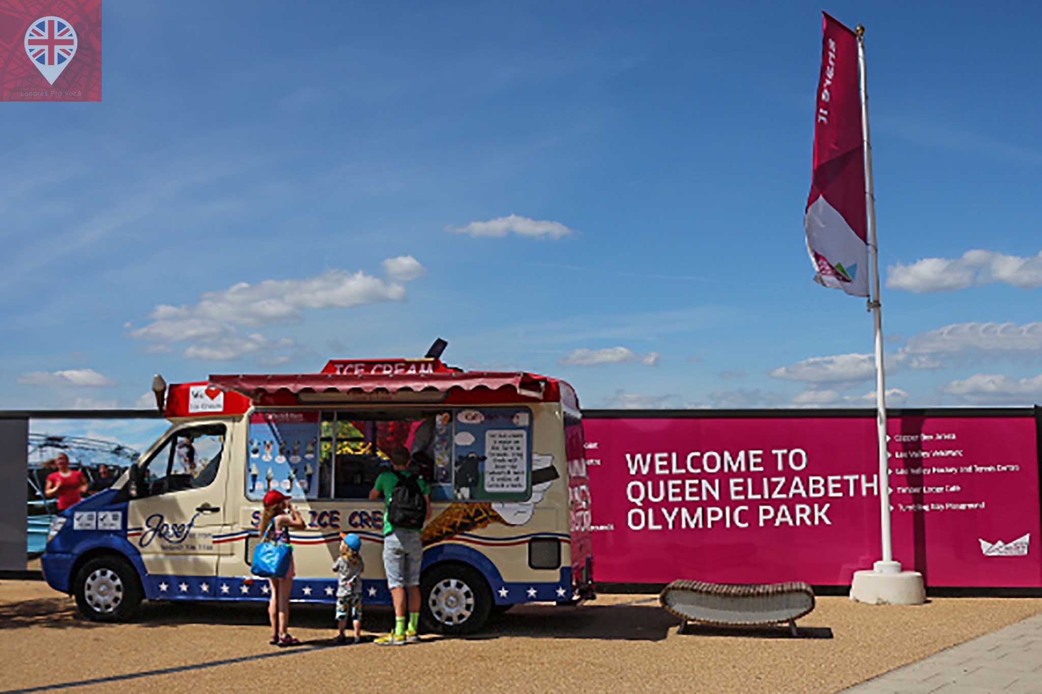 Olympic park ice cream truck