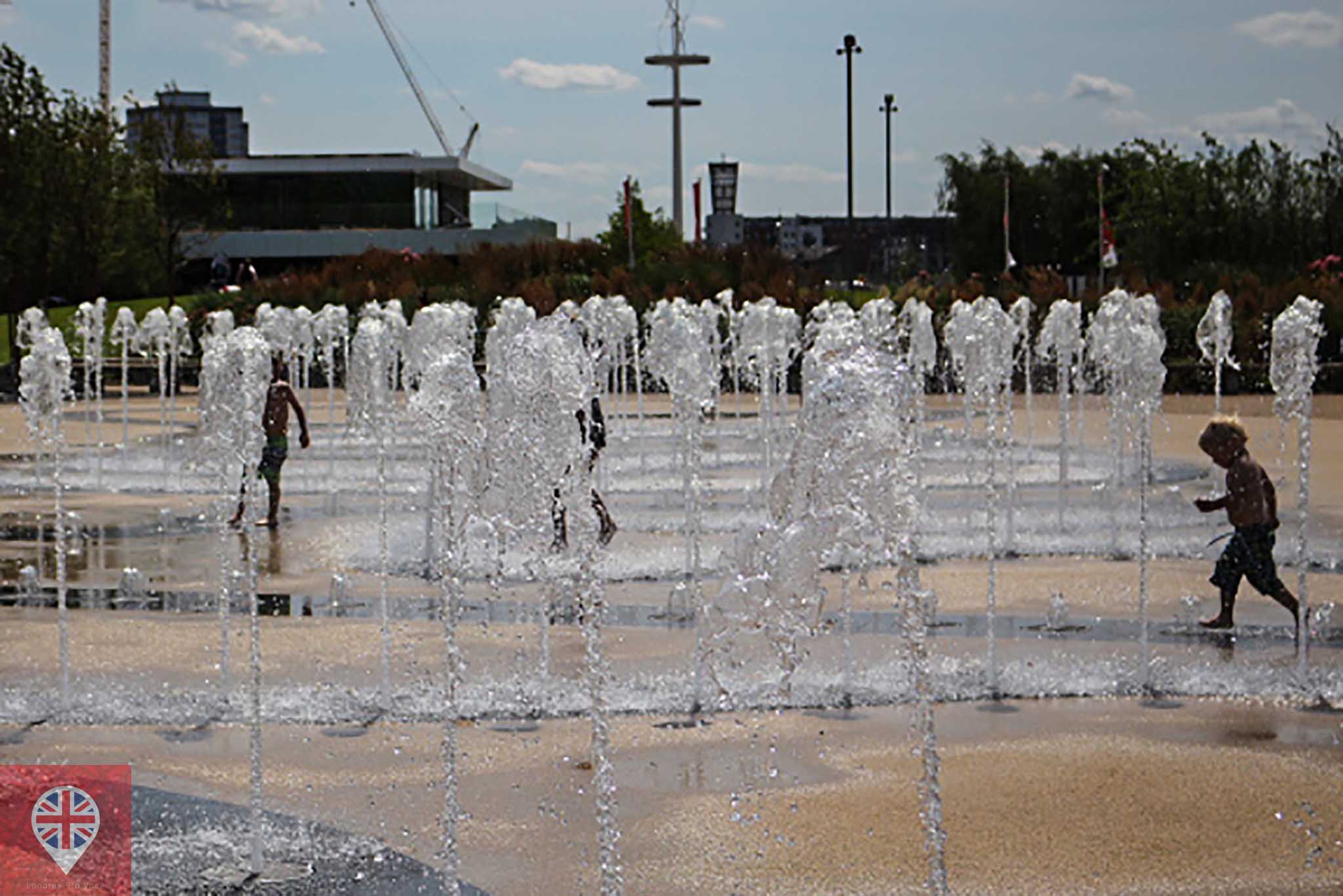 Olympic park water fountain