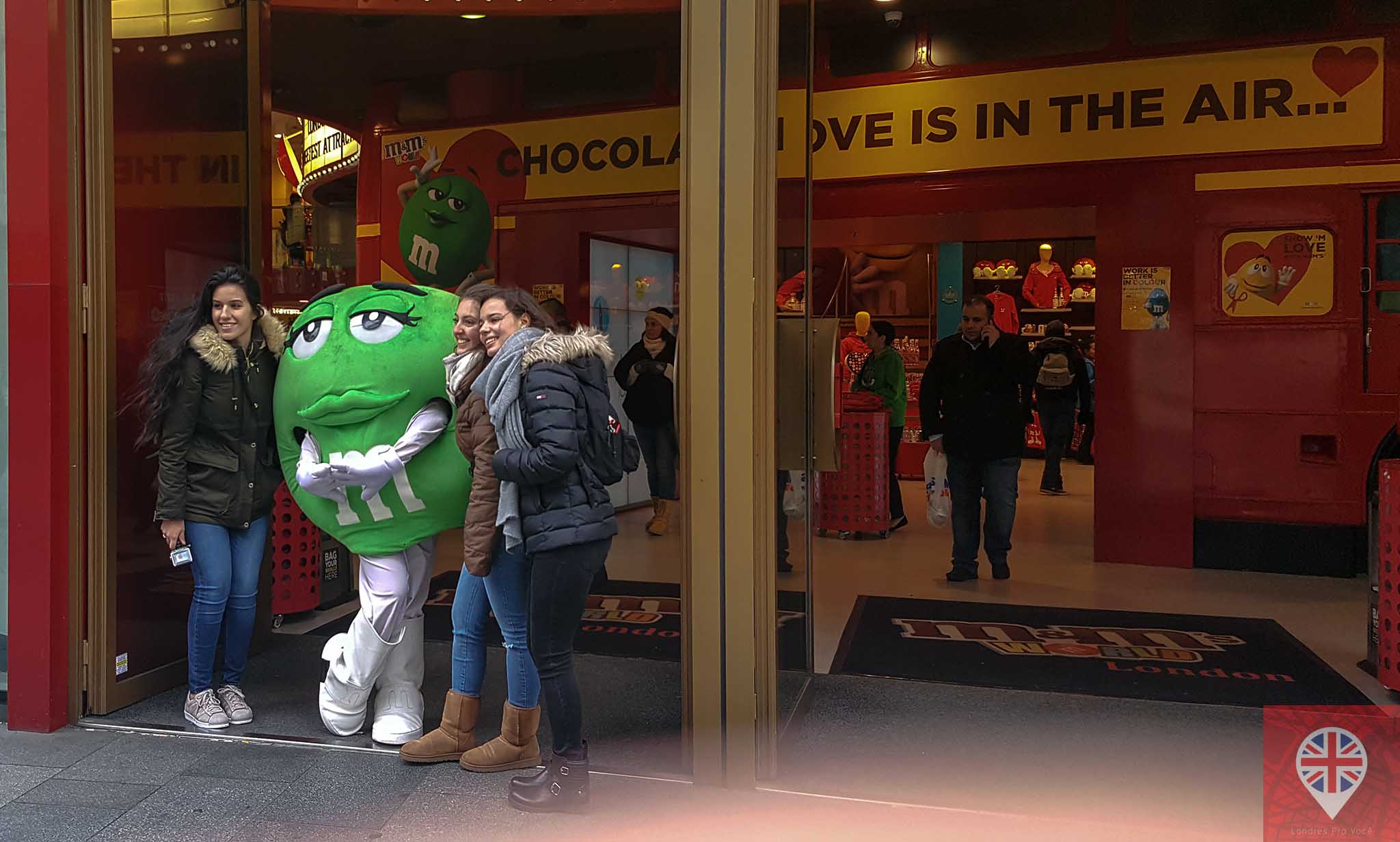 M&M world london photo green