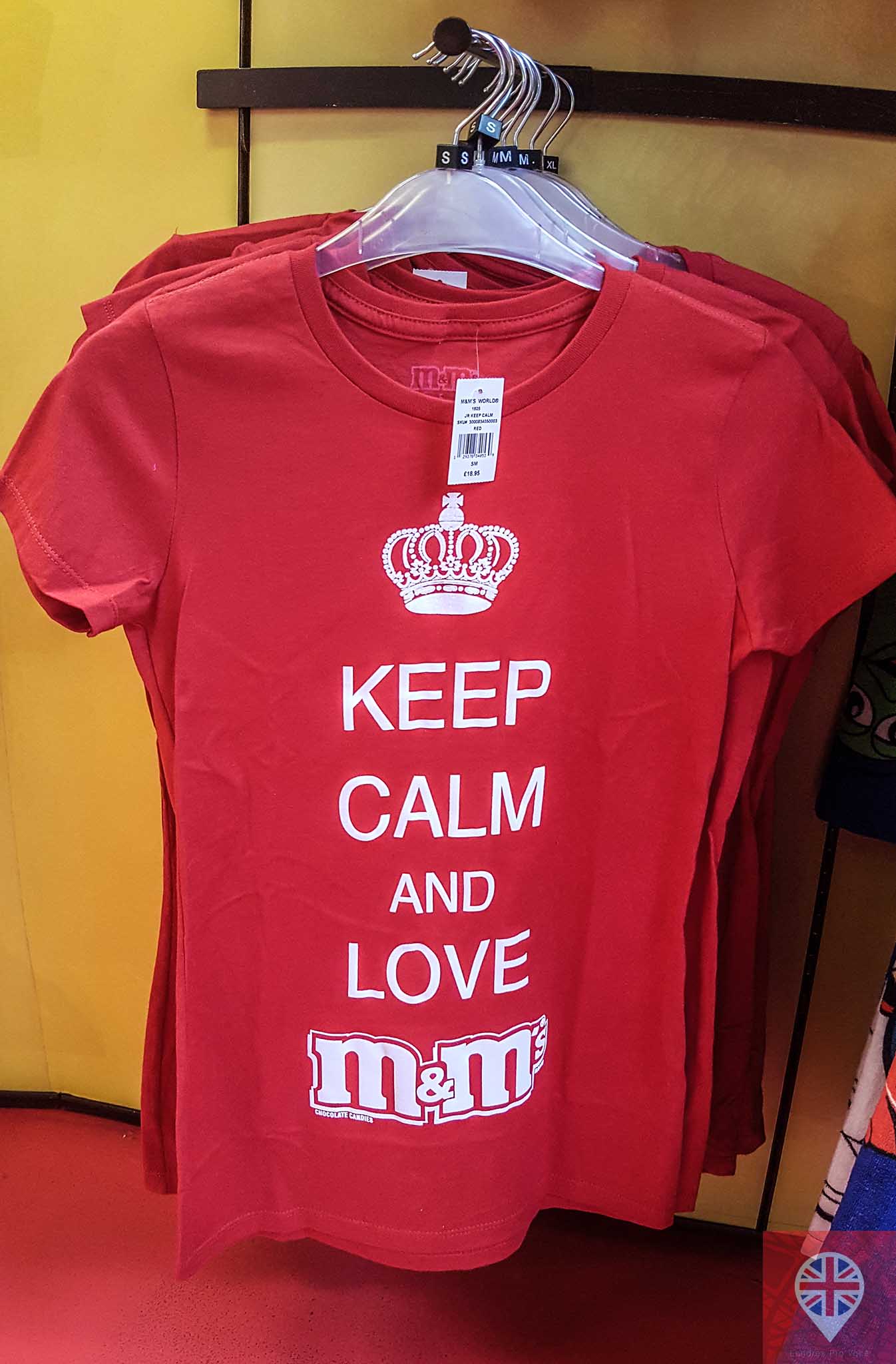 M&M world london t shirt