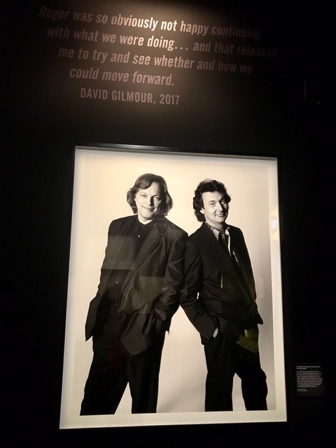 Lider e guitarrista David Gilmour (esq.) e baterista Nick Mason