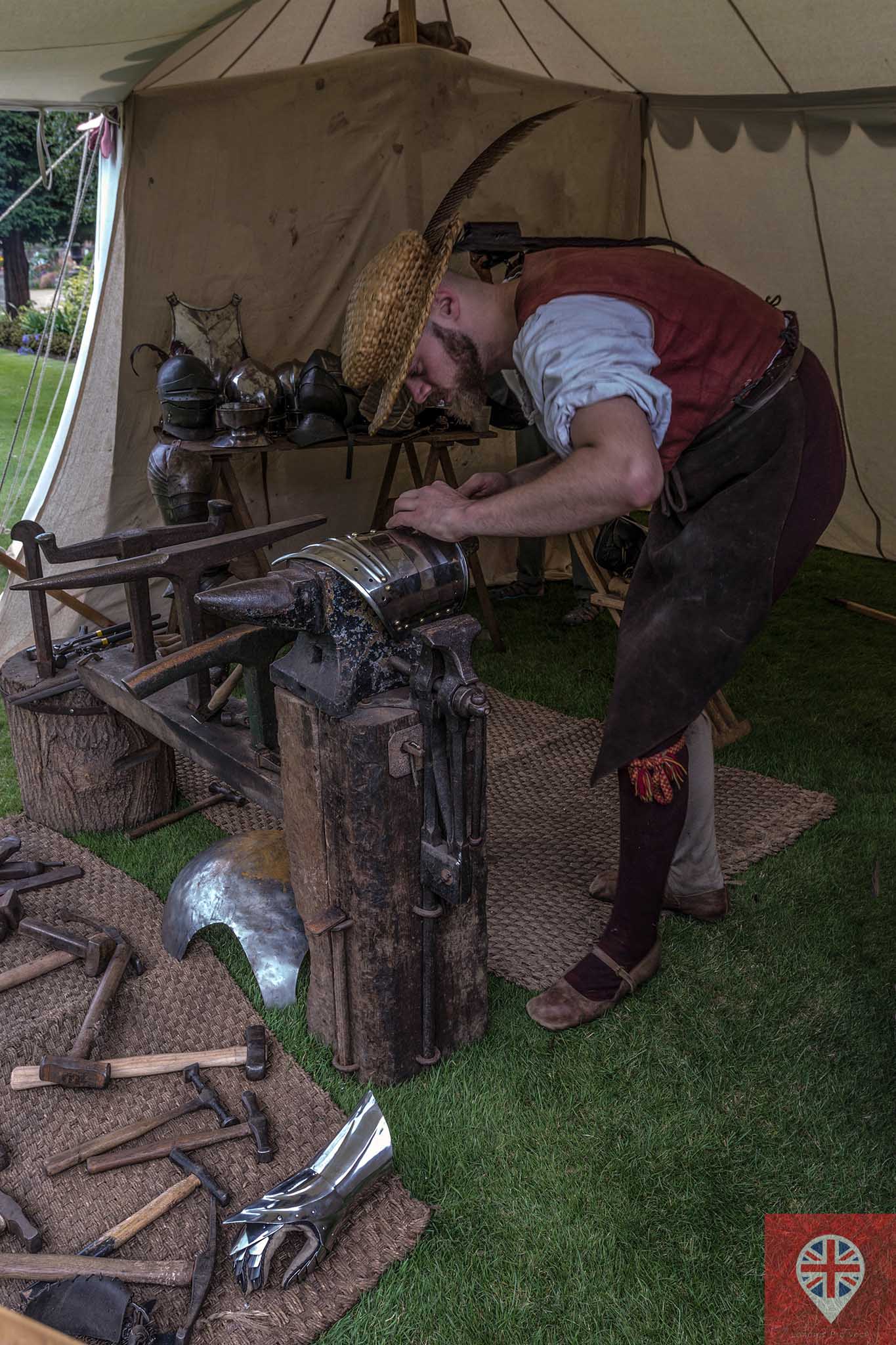 hampton court tudor party blacksmith close