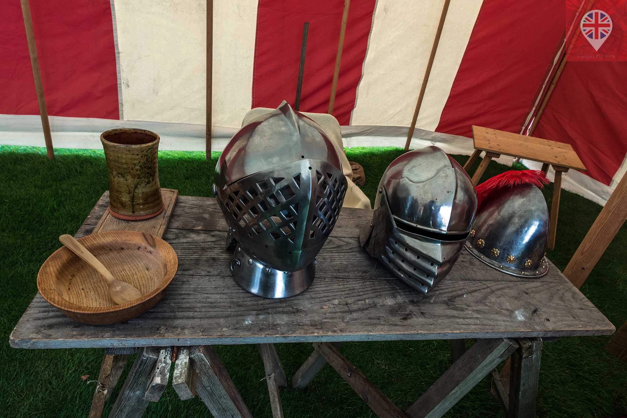 hampton court tudor party helmets