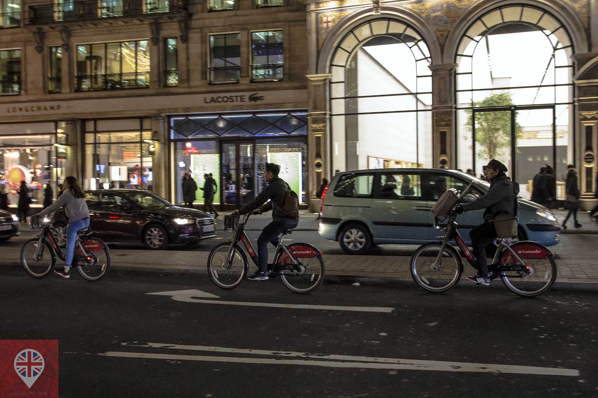 bikes regent street night