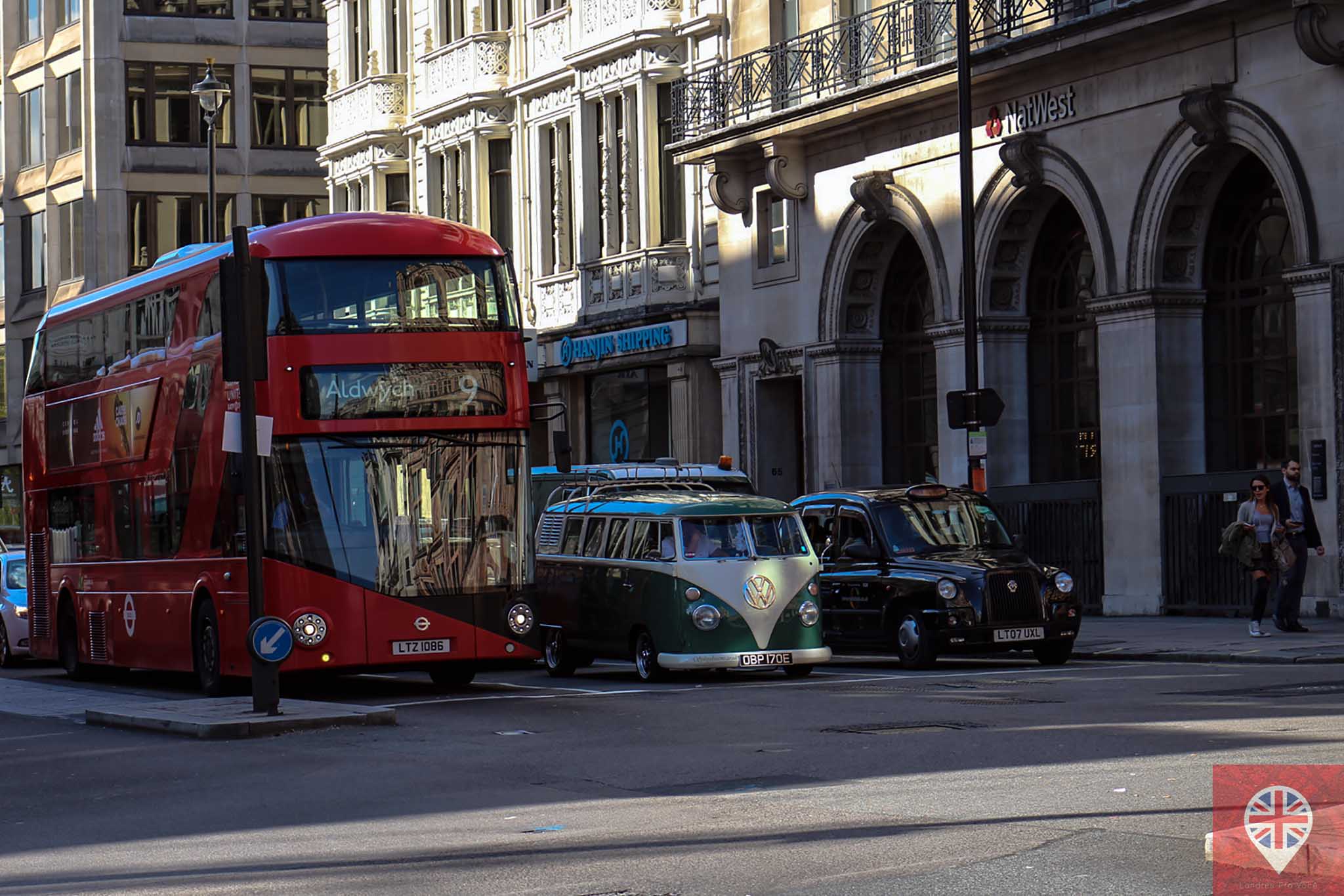 red bus kombi black cab