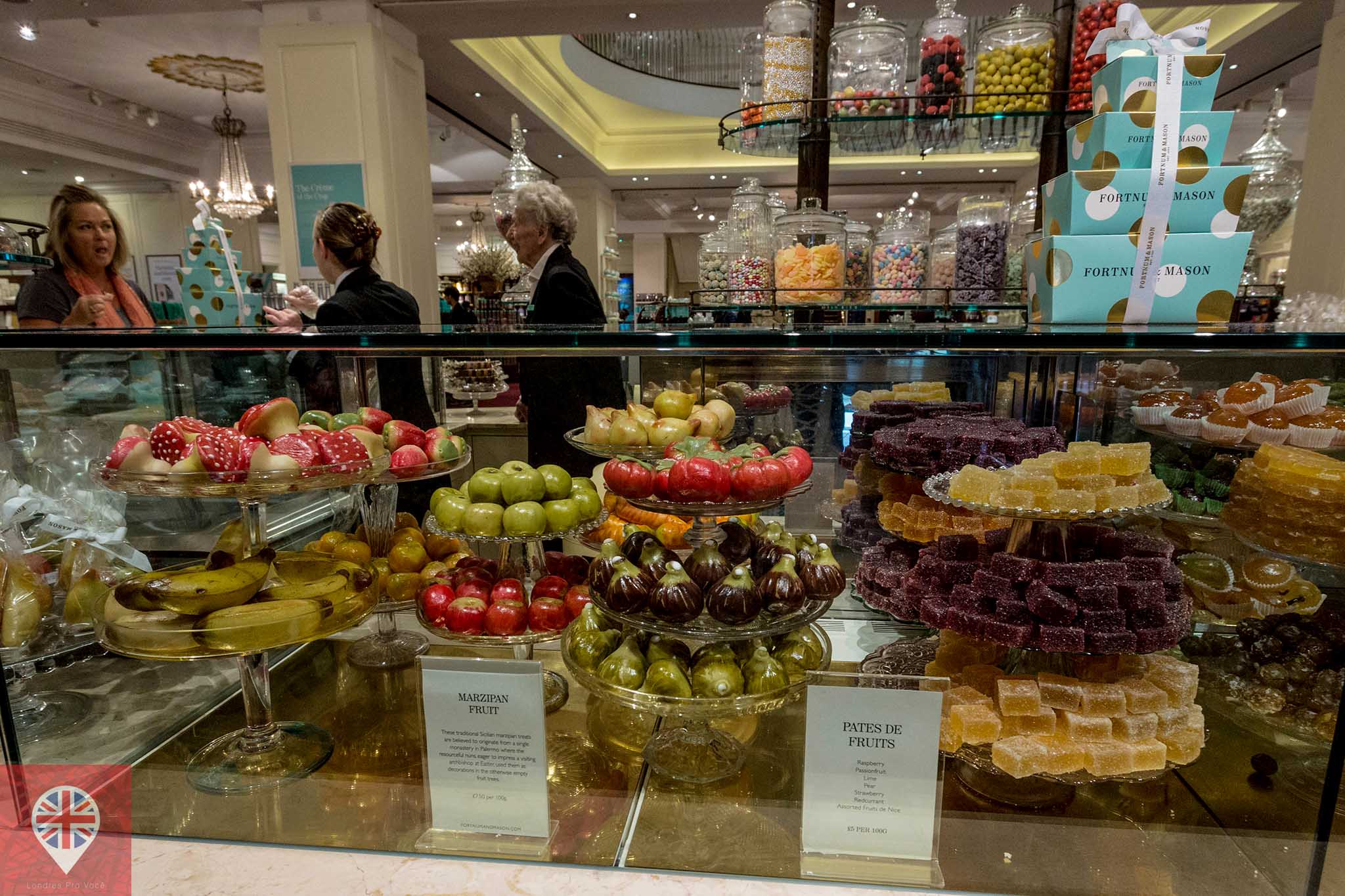 Fortnum Mason sweets counter marzipan