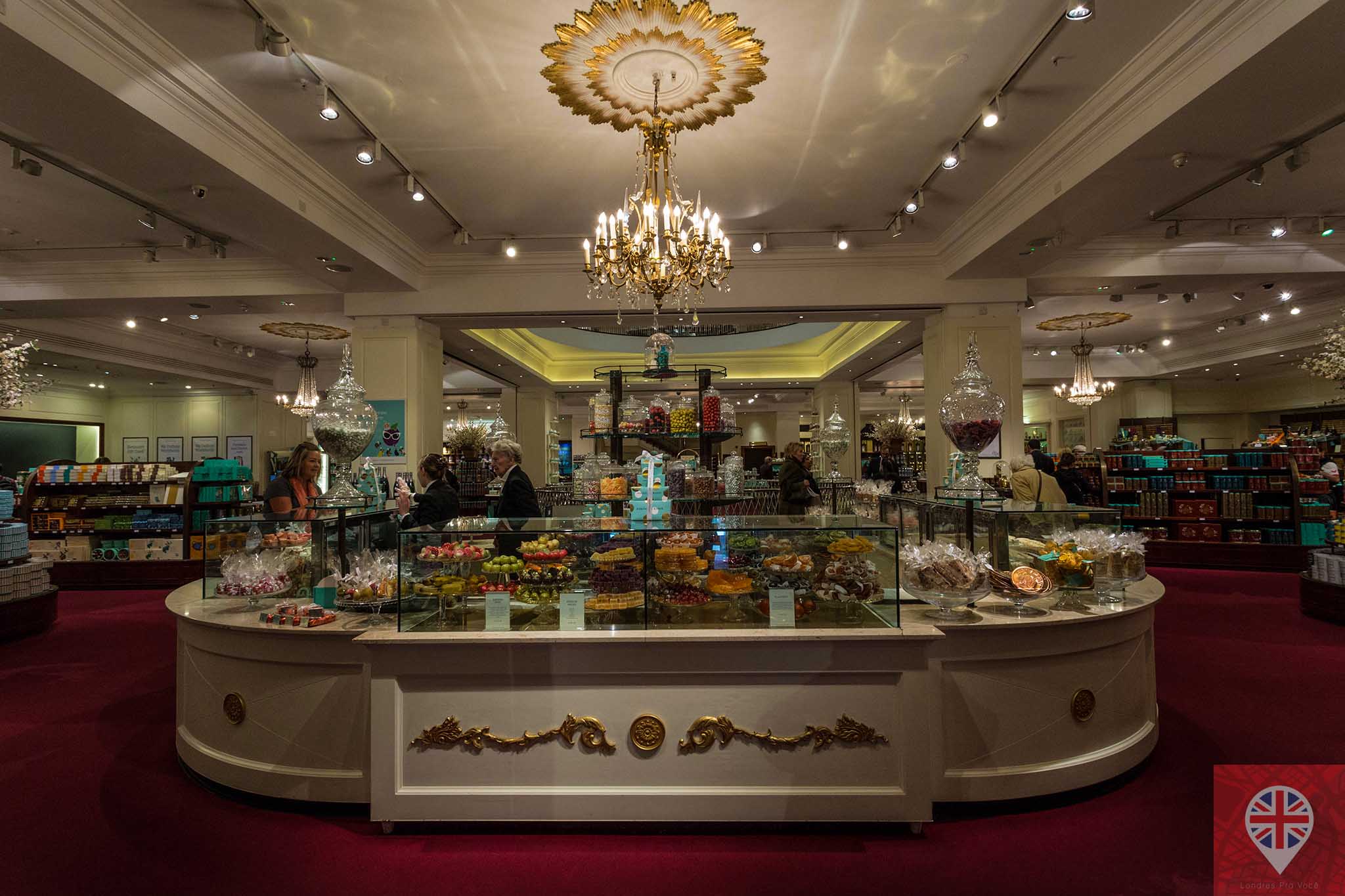 Fortnum Mason sweets counter