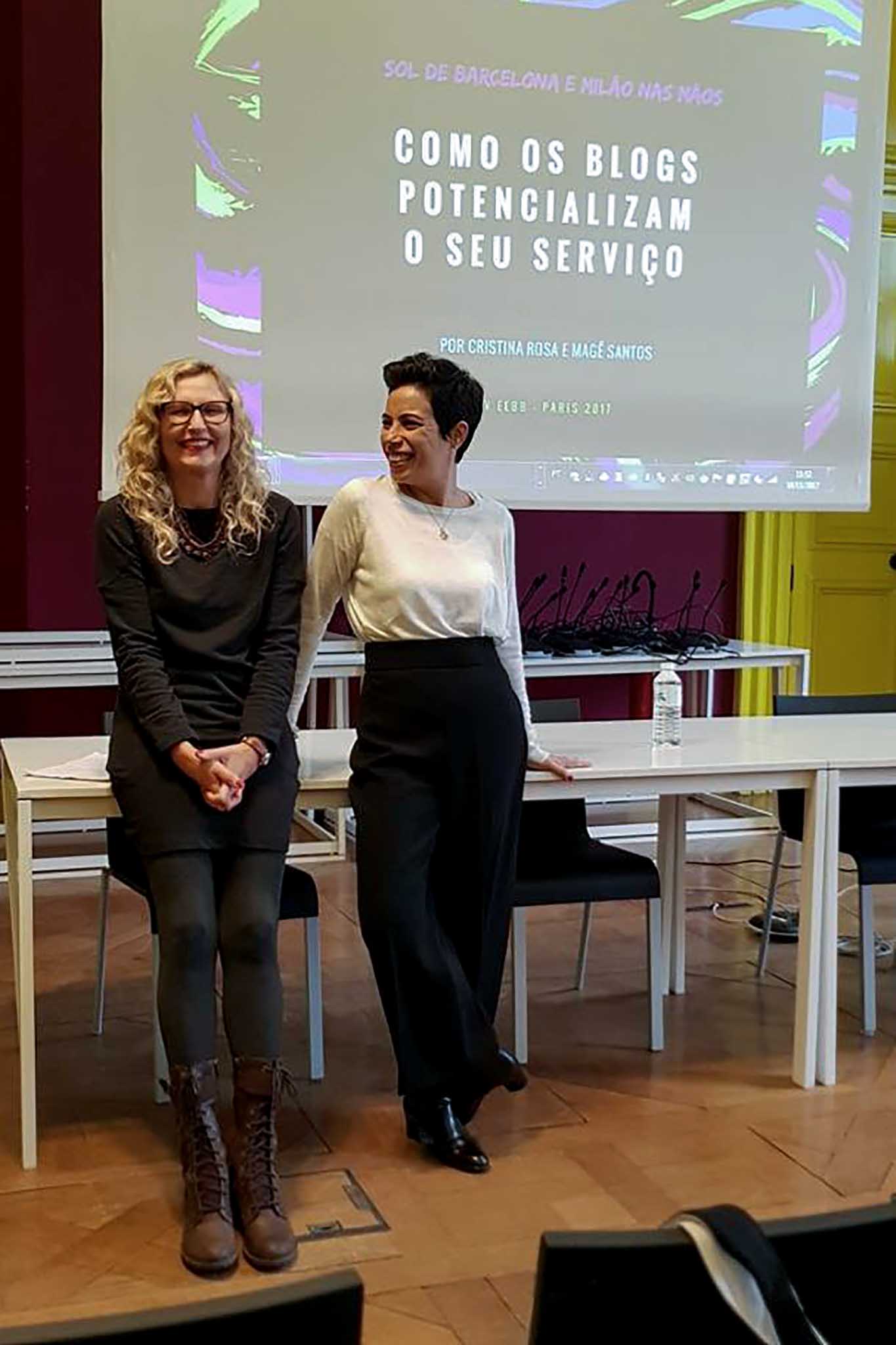 Cris e Mage palestras