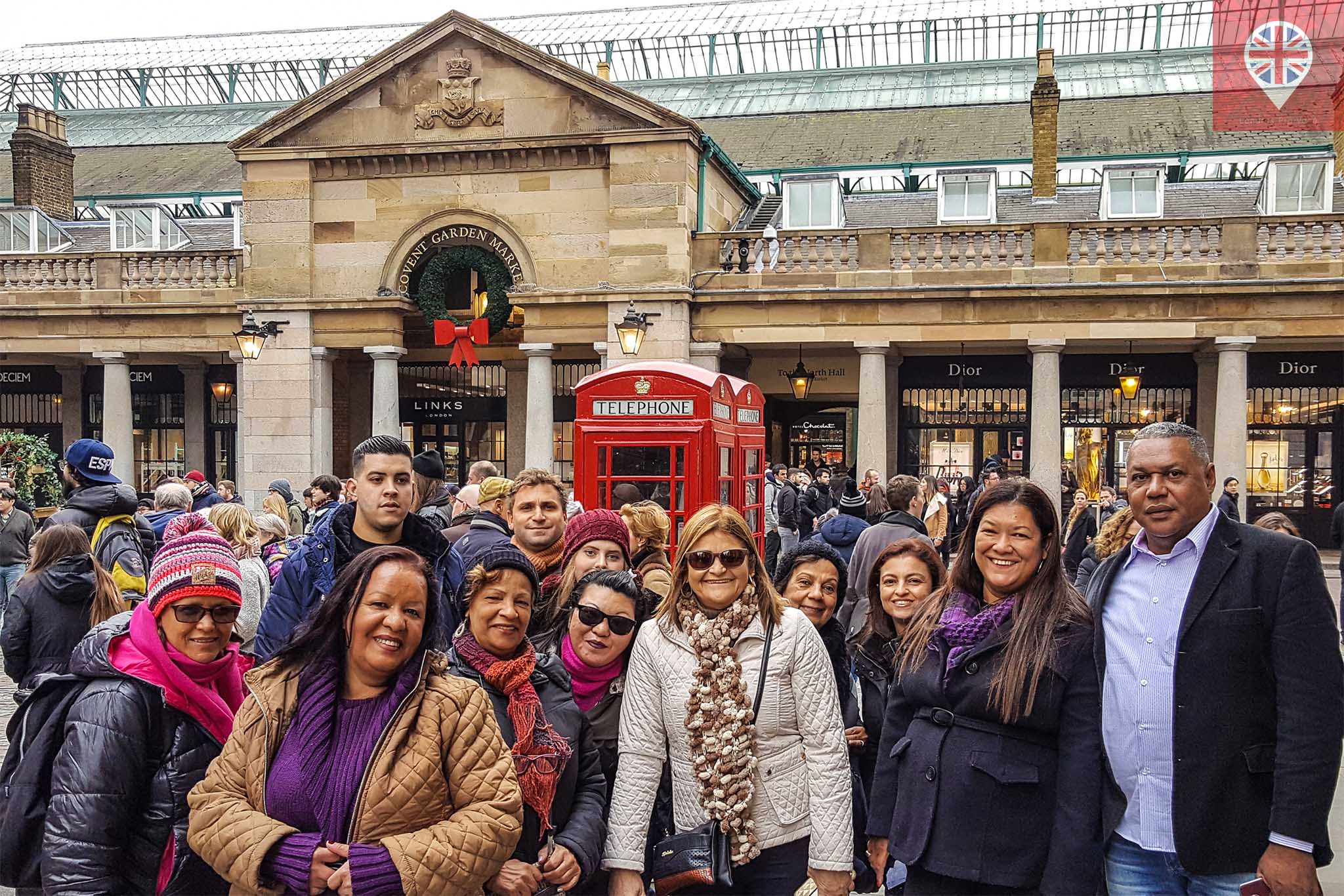Covent Garden grupo turistas