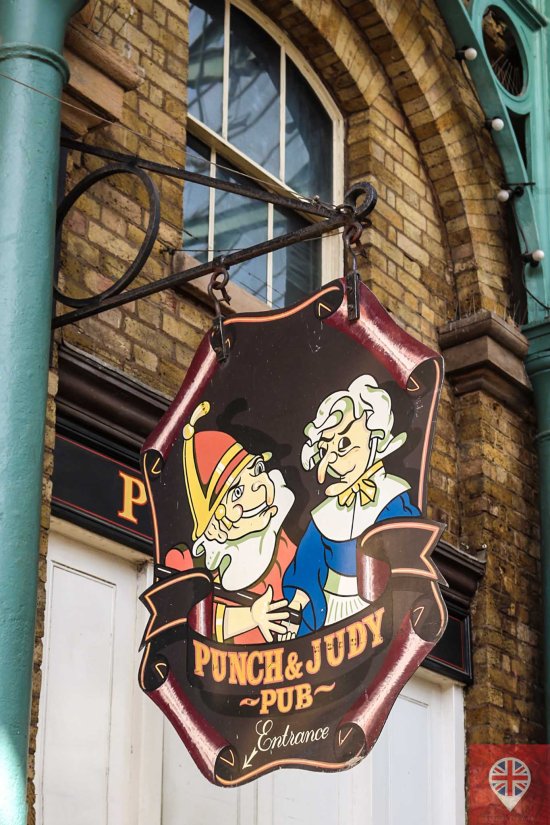 Covent Garden punch and judy pub