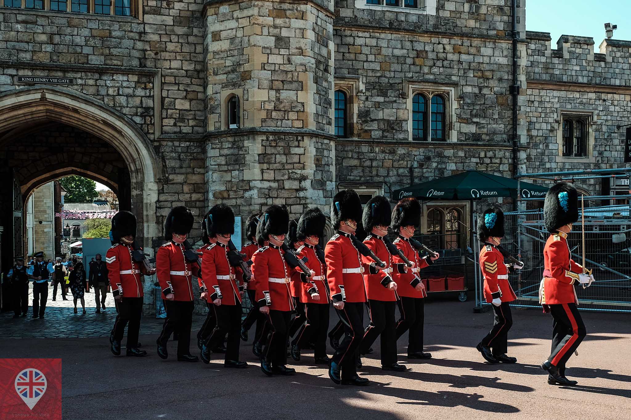 windsor castle troca da guarda