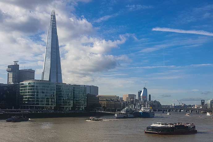 shard visto da tower bridge